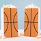 Big Dot of Happiness Basketball Popcorn Bags, Kids Sports Birthday Party Favor Snack Treats, Free-Standing Individual White Paper Bags - 25 Count